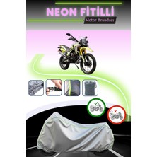 Cemku Shine Gri Neon Fitilli Arora CR250 Uyumlu Motosiklet Brandası