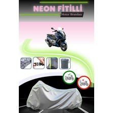 Cemku Shine Gri Neon Fitilli Arora Gt 125 Uyumlu Motosiklet Brandası