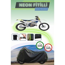 Cemku Shine Siyah Neon Fitilli Husqvarna Te 250 Uyumlu Motor Brandası