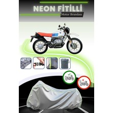 Cemku Shine Gri Neon Fitilli Bmw R 80 Gs Uyumlu Motosiklet Brandası