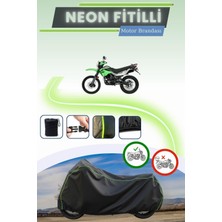 Cemku Shine Siyah Neon Fitilli Mondial X-Treme Max 200 Uyumlu Motor Brandası