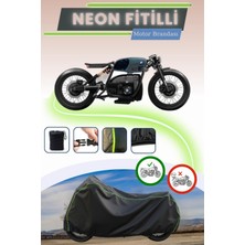 Cemku Shine Siyah Neon Fitilli Bmw R 80 Uyumlu Motor Brandası