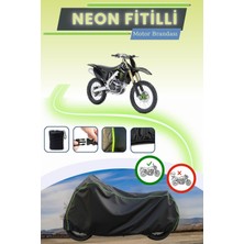 Cemku Shine Siyah Neon Fitilli Kawasaki Kx 250F Uyumlu Motor Brandası