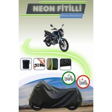 Cemku Shine Siyah Neon Fitilli Rks RK100-R Sport Uyumlu Motor Brandası