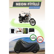 Cemku Shine Siyah Neon Fitilli Asya Pars 250 Uyumlu Motor Brandası