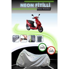 Cemku Shine Gri Neon Fitilli Asya Polo 50 Uyumlu Motosiklet Brandası