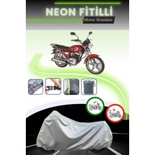 Cemku Shine Gri Neon Fitilli Bisan Toprak Wrc 125 Uyumlu Motosiklet Brandası