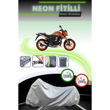 Cemku Shine Gri Neon Fitilli Rks Tnt 202 Uyumlu Motosiklet Brandası