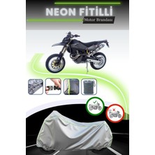 Cemku Shine Gri Neon Fitilli Husqvarna Sm 610 Uyumlu Motosiklet Brandası