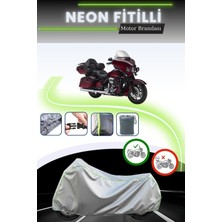 Cemku Shine Gri Neon Fitilli Harley Davidson Cvo Ultra Limited Uyumlu Motosiklet Brandası
