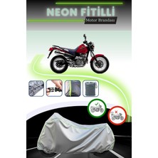 Cemku Shine Gri Neon Fitilli Honda Slr 650 Uyumlu Motosiklet Brandası