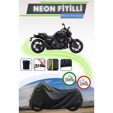 Cemku Shine Siyah Neon Fitilli Yamaha Vmax Uyumlu Motor Brandası