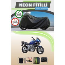 Cemku Shine Siyah Arka Çanta Uyumlu Neon Fitilli Yamaha Tdm 850 Uyumlu Motor Brandası