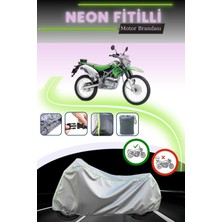 Cemku Shine Gri Neon Fitilli Kawasaki Klx 150 L Uyumlu Motosiklet Brandası