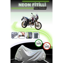 Cemku Shine Gri Neon Fitilli Honda CRF1000L Africa Twin Uyumlu Motosiklet Brandası