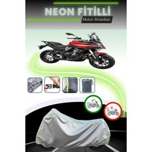 Cemku Shine Gri Neon Fitilli Voge 500 Ds Uyumlu Motosiklet Brandası