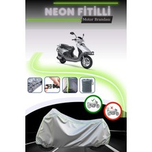 Cemku Shine Gri Neon Fitilli Rks Spontini 110 Uyumlu Motosiklet Brandası