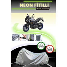 Cemku Shine Gri Neon Fitilli Yamaha Tracer 900 Uyumlu Motosiklet Brandası