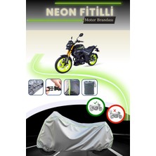 Cemku Shine Gri Neon Fitilli Arora mt 125 Uyumlu Motosiklet Brandası
