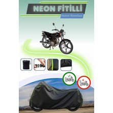 Cemku Shine Siyah Neon Fitilli Arora Ar 50-30 Uyumlu Motor Brandası