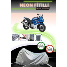 Cemku Shine Gri Neon Fitilli Suzuki Gsx 650 F Uyumlu Motosiklet Brandası