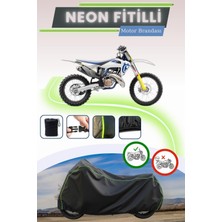 Cemku Shine Siyah Neon Fitilli Husqvarna Tc 50 Uyumlu Motor Brandası