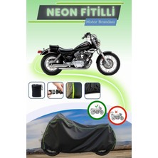 Cemku Shine Siyah Neon Fitilli Yamaha Virago Xv 535 Uyumlu Motor Brandası