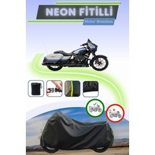 Cemku Shine Siyah Neon Fitilli Harley Davidson Street Glide St Uyumlu Motor Brandası