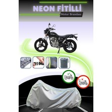 Cemku Shine Gri Neon Fitilli Mondial 125 Vulture I Uyumlu Motosiklet Brandası