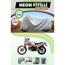 Cemku Shine Gri Arka Çanta Uyumlu Neon Fitilli Yamaha Xtz 750 Super Tenere Uyumlu Motosiklet Brandası
