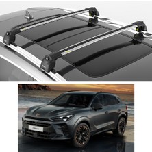 Turtle Air-2 Silver Full Kit, Cupra Terramar Tavan Taşıyıcı Ara Atkı Seti, Gri, Uyumlu Model Yılları 2024-2025