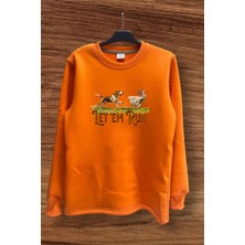 Avcılık Hunting Tavşan Avı ve Avcı Köpeği Baskılı Regular Fit %100 Pamuk Sweatshirt