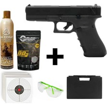 We Glock 18 Gen4 Siyah + Green Gas + 0.20GR Bb + Taşıma Çantası + Atış Gözlüğü
