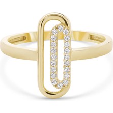 Zamansız Form 14 Ayar Altın Yüzük