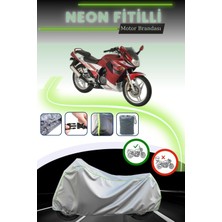 Cemku Shine Gri Neon Fitilli Kanuni Racer 200 Uyumlu Motosiklet Brandası