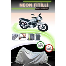 Cemku Shine Gri Neon Fitilli Bisan Sunway Fks 125 Uyumlu Motosiklet Brandası