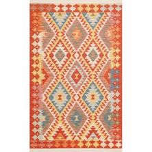 Nomad Nmd 09 Çok Renkli - Çift Taraflı Yıkanabilir Kilim | Otantik Kilim
