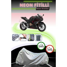 Cemku Shine Gri Neon Fitilli Honda Cbr 500R Uyumlu Motosiklet Brandası