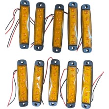 Parmak Lamba 6 LED 12V Sarı Su Geçirmez (E Belgeli) 10 Adet Fiyatı TAS.004S