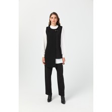 Üçlü Pantolonlu Takım  Siyah