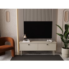Lunaris Tv Ünitesi - Tv Sehpası 140 cm %100 Mdf Lake Ahşap Ayaklı