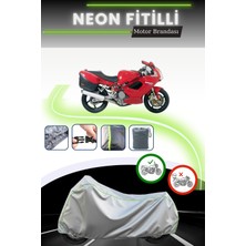 Cemku Shine Gri Neon Fitilli Ducati St 3 Uyumlu Motosiklet Brandası