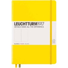 Leuchtturm 1917 Notebook Medium A5 Hardcover 251 Pages Plain Lemon