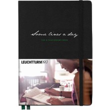 Leuchtturm 1917 Some Lines A Day 5 Year Memory Book Medium A5 Hardcover 365 Pages Black