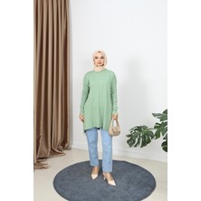 Kolları Fitilli Merserize Tunik