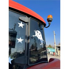 Zıplayan Boğa Özel Yeni Sticker Oto Cam Özel Yeni Sticker 40*40 cm