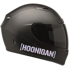 Hoonıgan Yazılı Hologram Motosiklet Kask Sticker Etiket Modeli