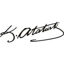 Atatürk Imza Oto Özel Yeni Sticker,