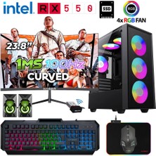 Kinger KX290 I7 4770 16GB Ram 1tb SSD 4gb RX550 23.8" 100Hz Curved Oyuncu Tavsiye Sistem