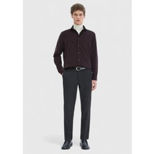 Antrasit Düz Dokuma Jogging Fit Casual Pantolon